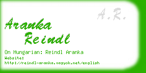 aranka reindl business card